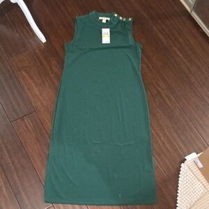 Michael Kors Forest Green Midi Dress